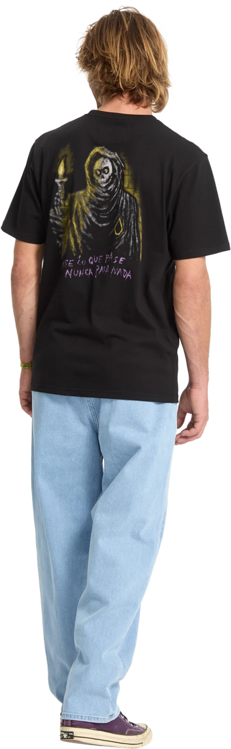 Volcom Nunca Pasa camiseta manga corta hombre detail 3 | Black