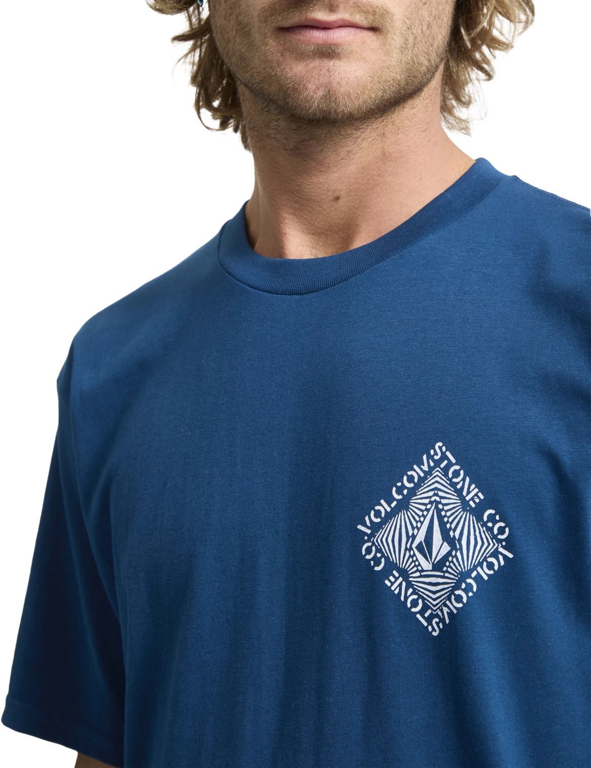 Volcom Obtical camiseta manga corta hombre detail 2 | Cosmic Blue