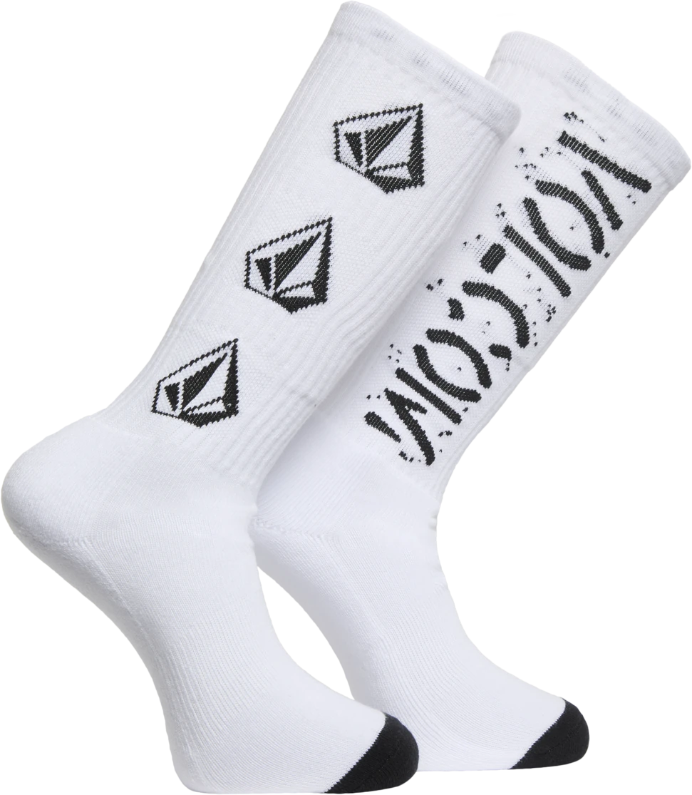 Volcom OFF THE KRASS SK8 SOCK calcetines hombre | White