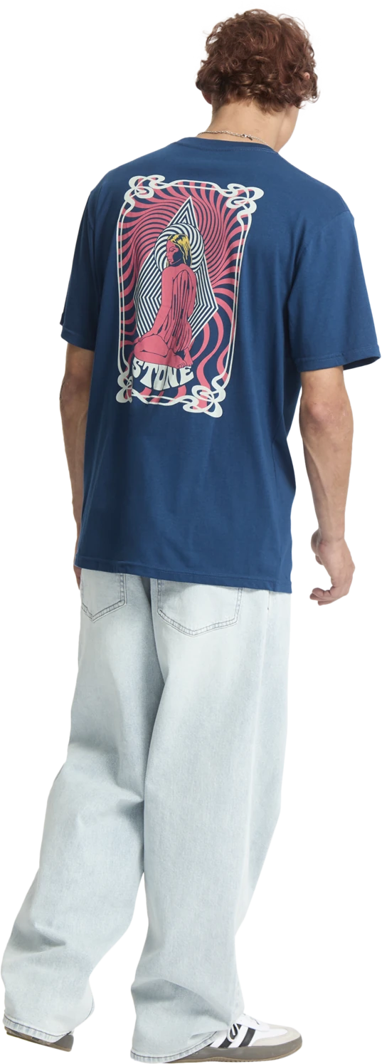 Volcom Psychback camiseta manga corta hombre detail 3 | Cosmic Blue
