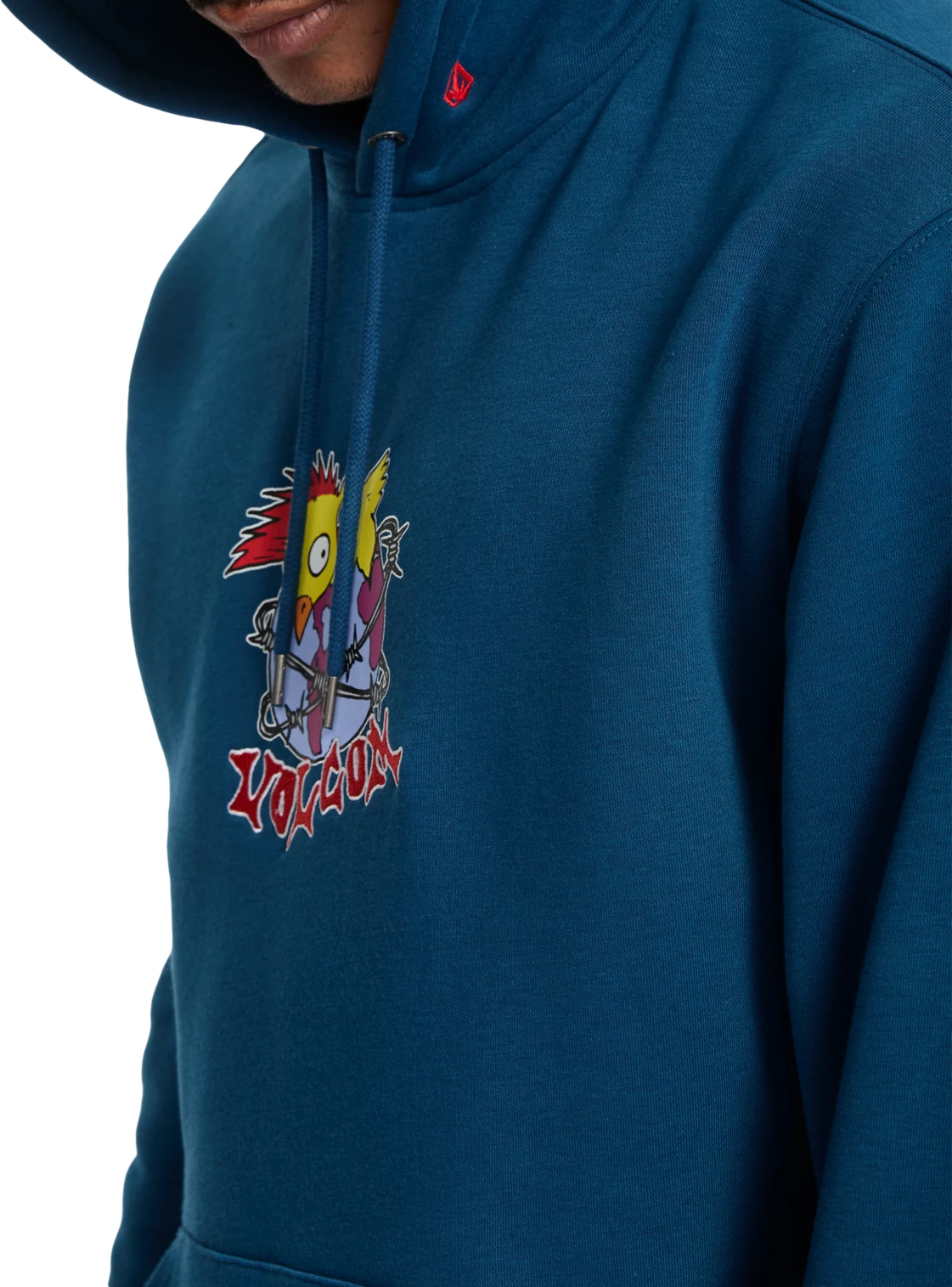 Volcom Noder sudadera con capucha hombre detail 2 | Cosmic Blue