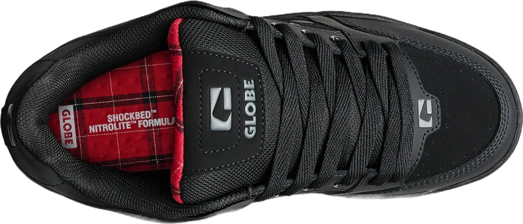 Globe Tilt calzado hombre detail 1 | Black/Red/Tartan