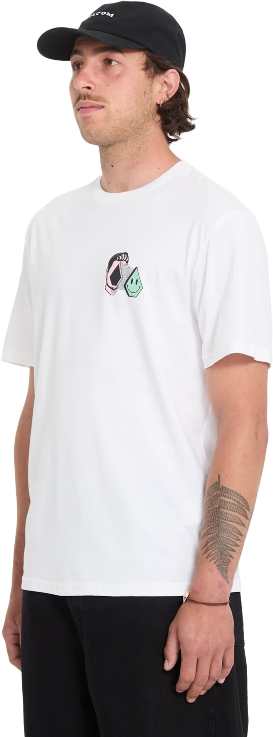 Volcom AURA BSC SST camiseta manga corta hombre detail 2 | White