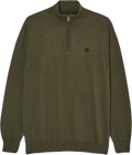 Element Icon Embroidery Jersey con cremallera 1/4 jersey hombre | Verde