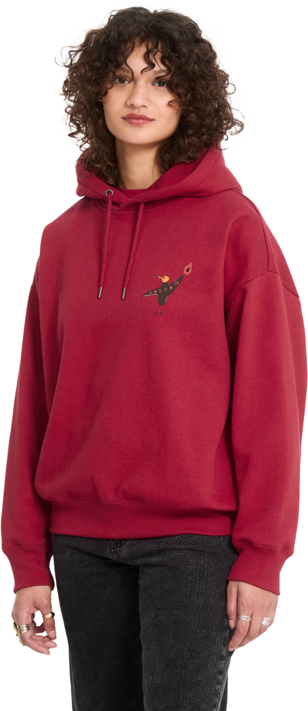 Volcom MOOVE ON PO sudadera con capucha mujer detail 2 | Deep Red