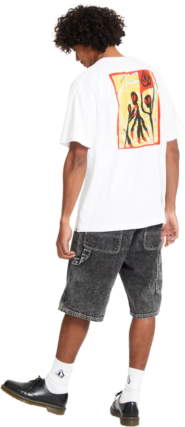 Volcom Gonyvaders Lse camiseta manga corta hombre detail 3 | WHITE