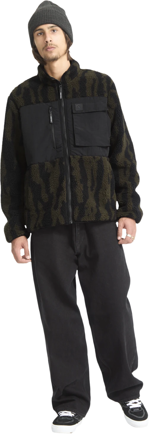 Volcom Storm Stone sudadera con capucha hombre detail 6 | Sage Leaf