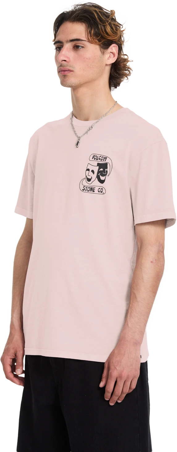 Volcom COMEDIE PW SST camiseta manga corta hombre detail 2 | Bark Brown