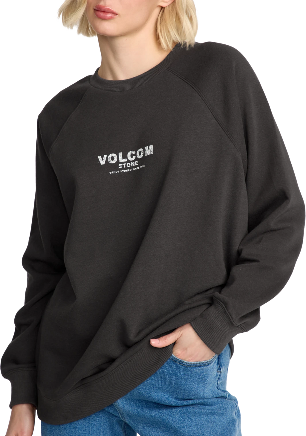 Volcom Stone Magic sudadera mujer detail 3 | Vintage Black