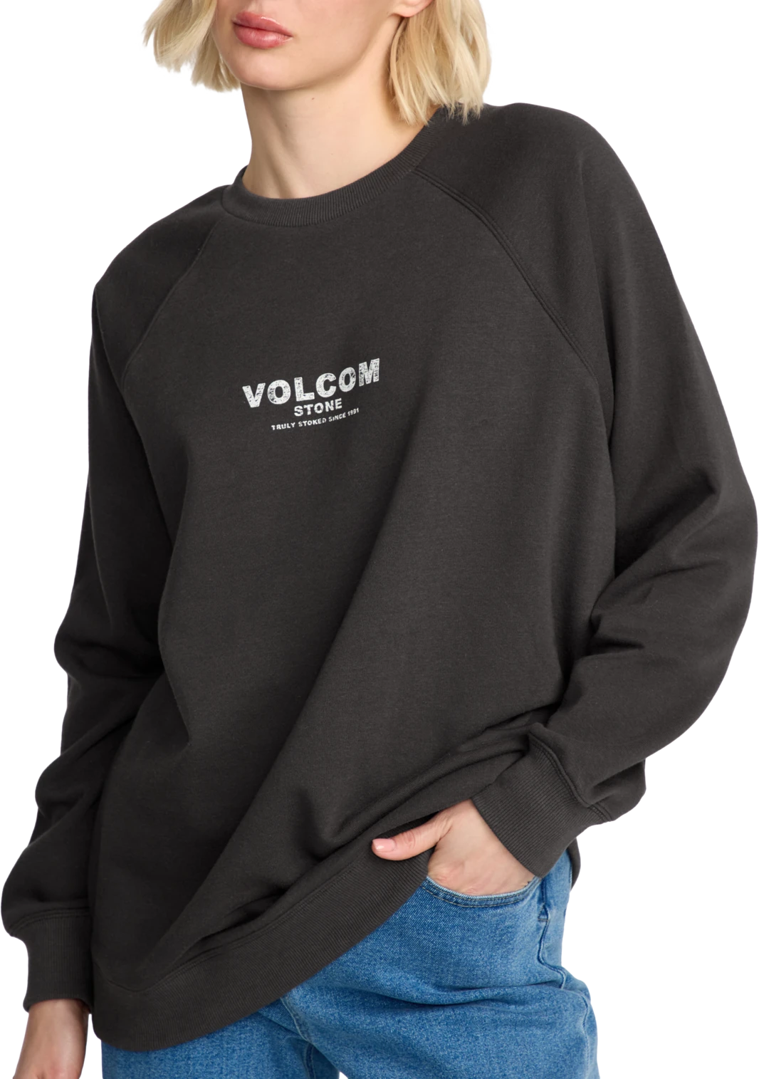 Volcom Stone Magic sudadera mujer detail 3 | Vintage Black