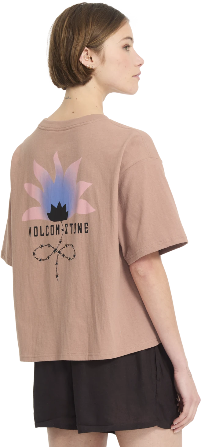 Volcom BLISS TEE camiseta manga corta mujer detail 2 | Pale Khaki