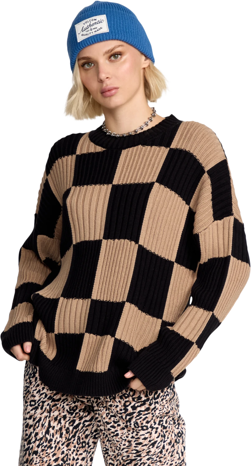 Volcom Tripnotic jersey mujer detail 2 | Black Combo