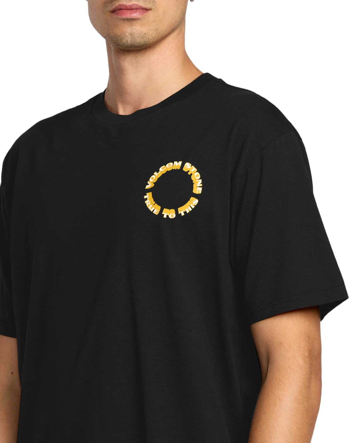 Volcom Daylighter camiseta manga corta hombre detail 3 | Black