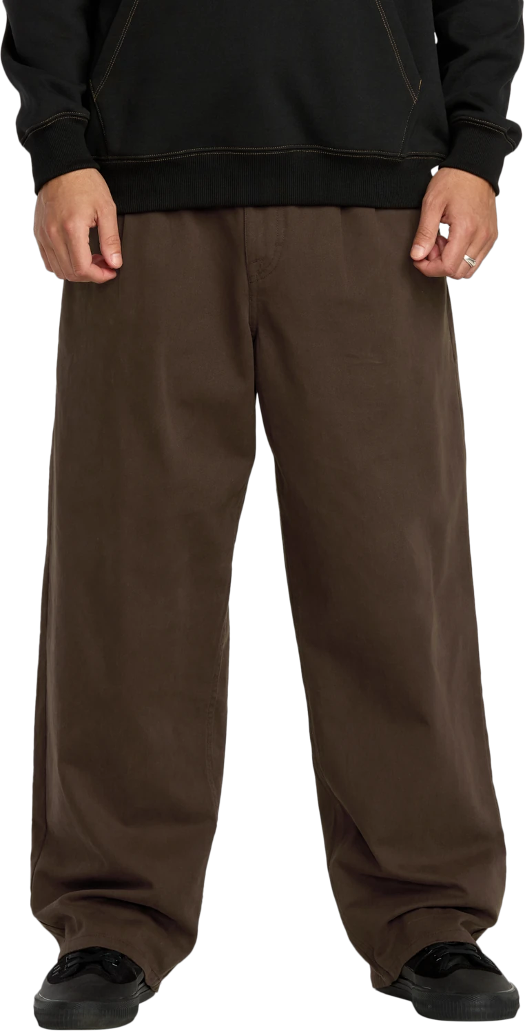 Volcom Chillow Pleat Elasticated Waist Trousers pantalón chino hombre | Cacao