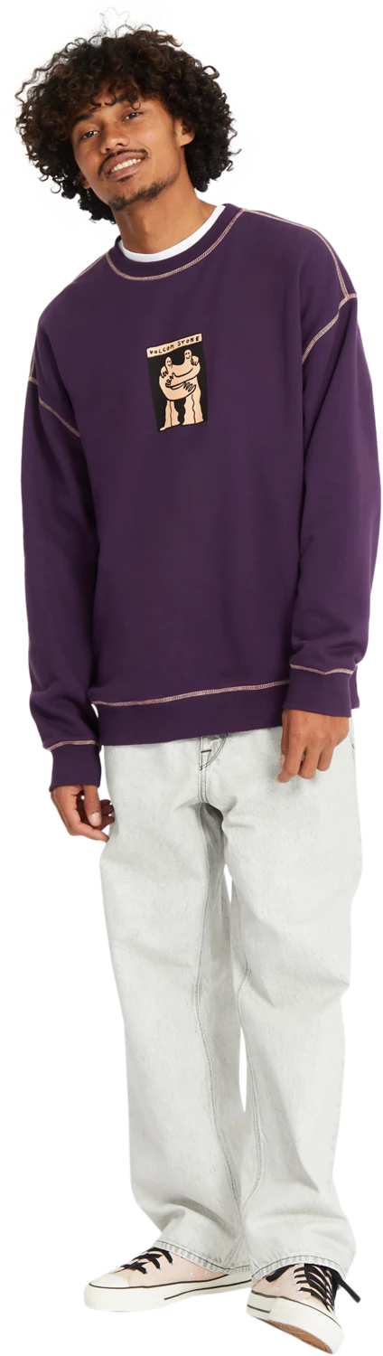 Volcom PODCOL CREW sudadera hombre detail 5 | Grape Royale