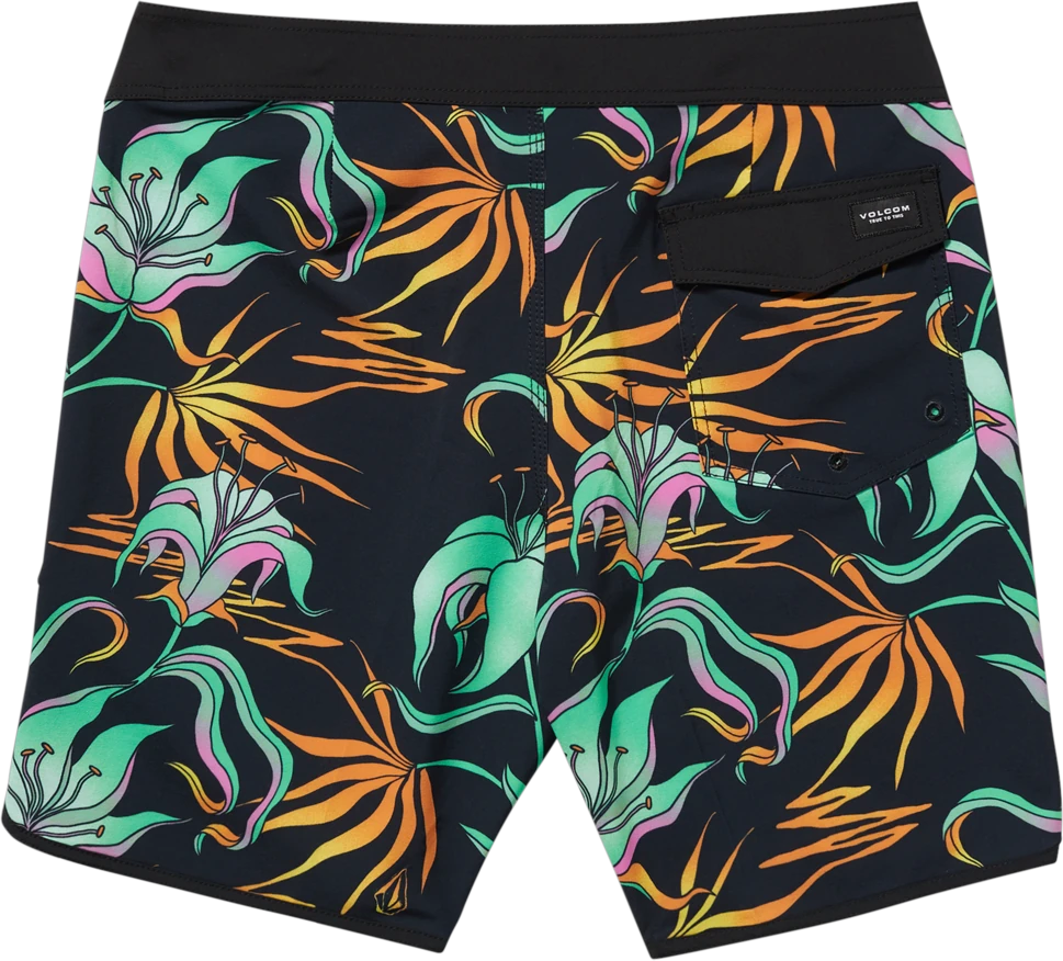 Volcom Infuse Scallop Mod 19 boardshort hombre detail 6 | Black Green