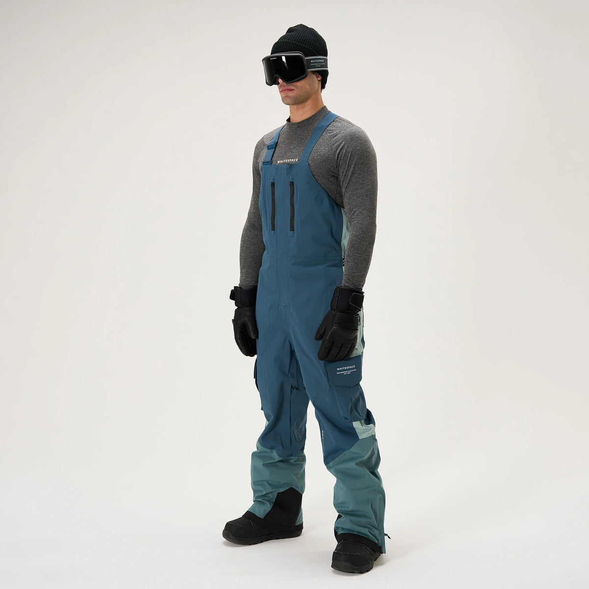 Whitespace 2L CARGO INSULATED BIB PANT pantalón hombre detail 1 | Slate / Orion / Ocean Blue