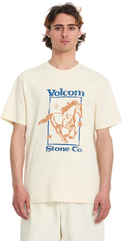Volcom GIDDYUP SST camiseta manga corta hombre | Dirty White