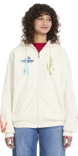 Volcom FA MICKEY MASON ZIP FLEECE sudadera con capucha mujer | Off White