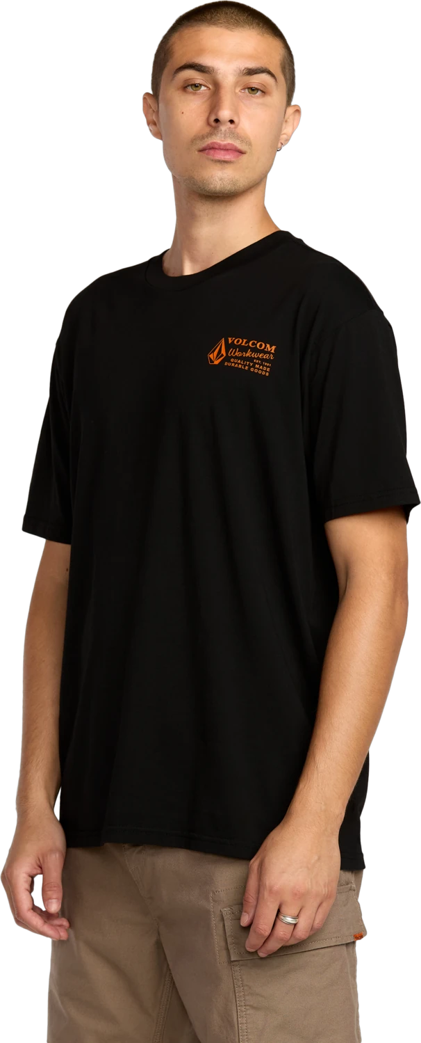 Volcom Workwear camiseta manga corta hombre detail 2 | Black