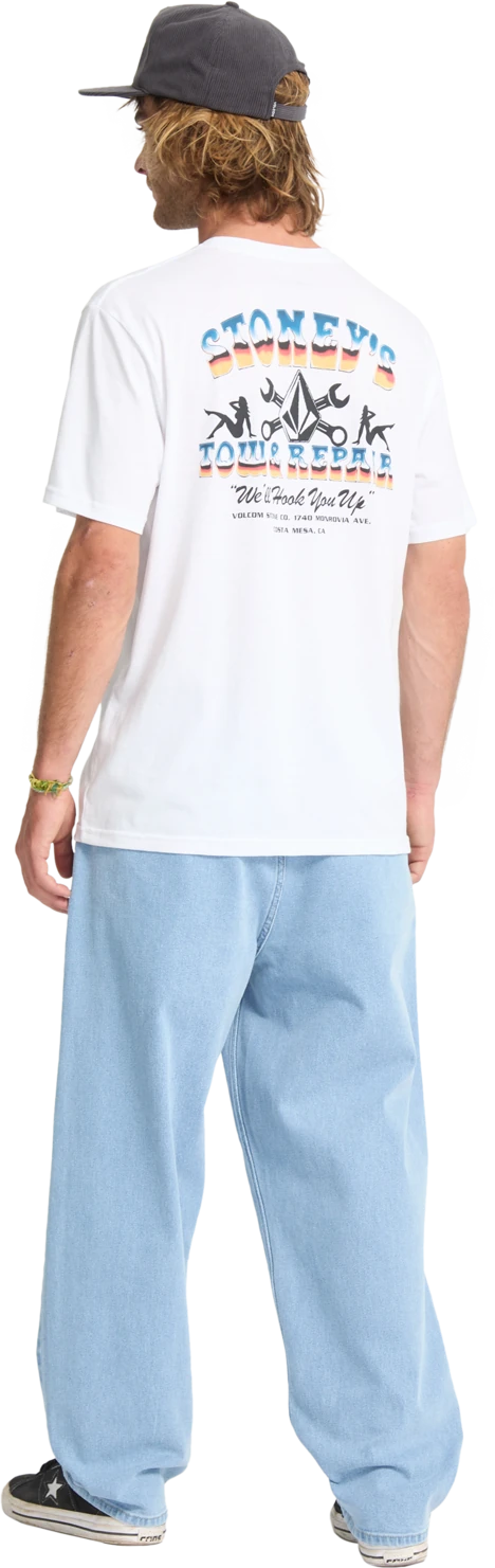 Volcom Stoneys camiseta manga corta hombre detail 7 | White