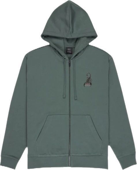 Rvca Scorpo Sudadera con capucha y cremallera sudadera hombre detail 5 | Azul