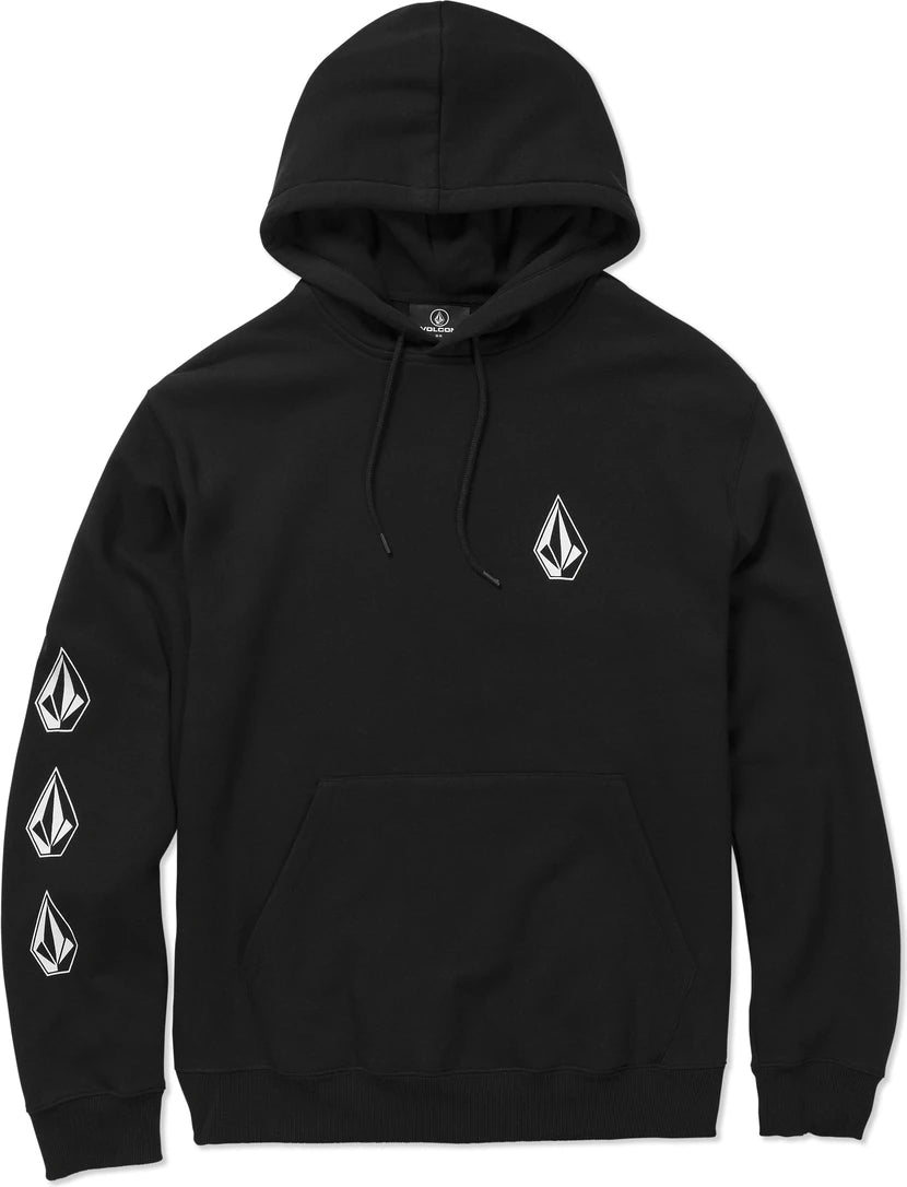 Volcom ICONIC STONE PO sudadera con capucha hombre detail 4 | Black