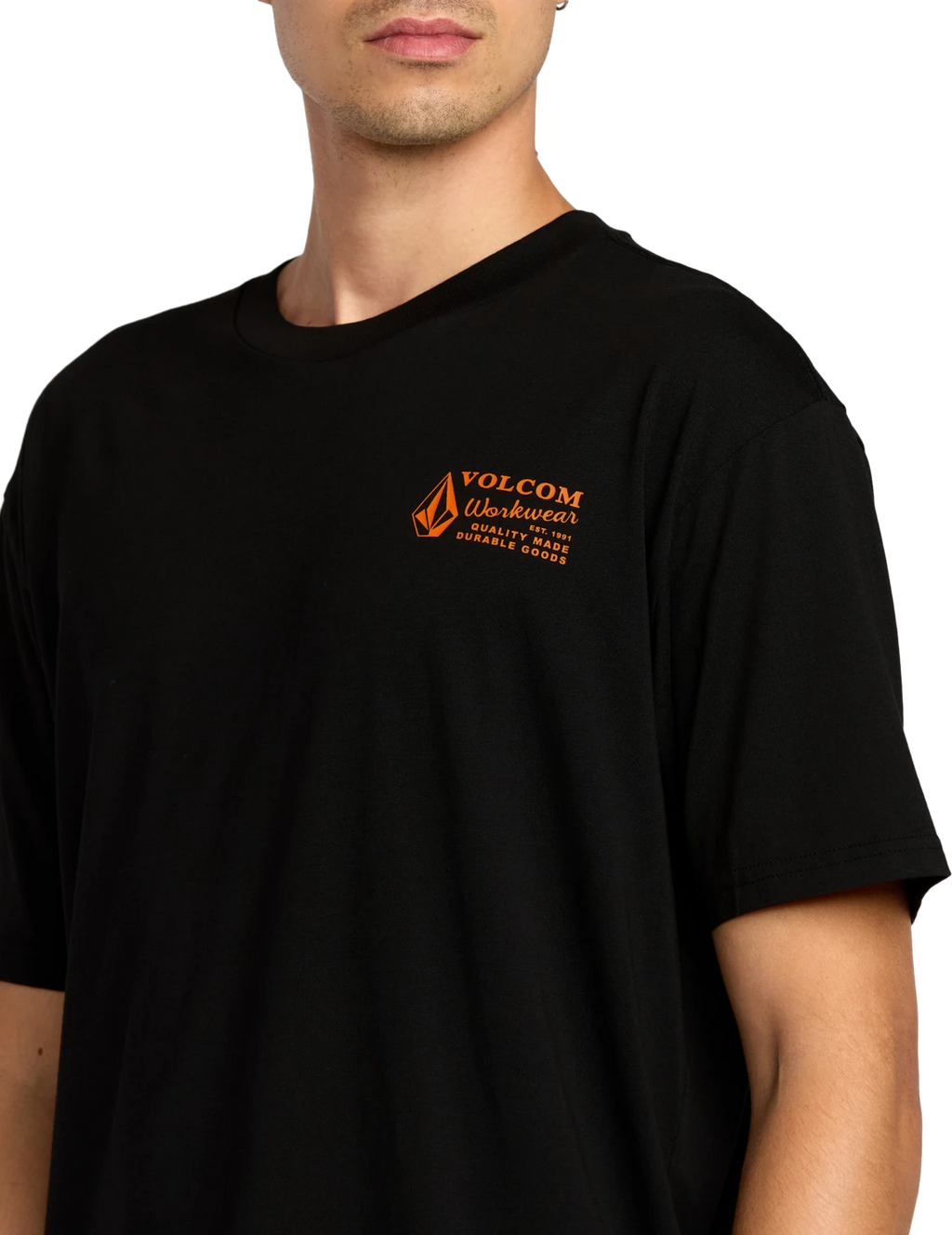 Volcom Workwear camiseta manga corta hombre detail 3 | Black