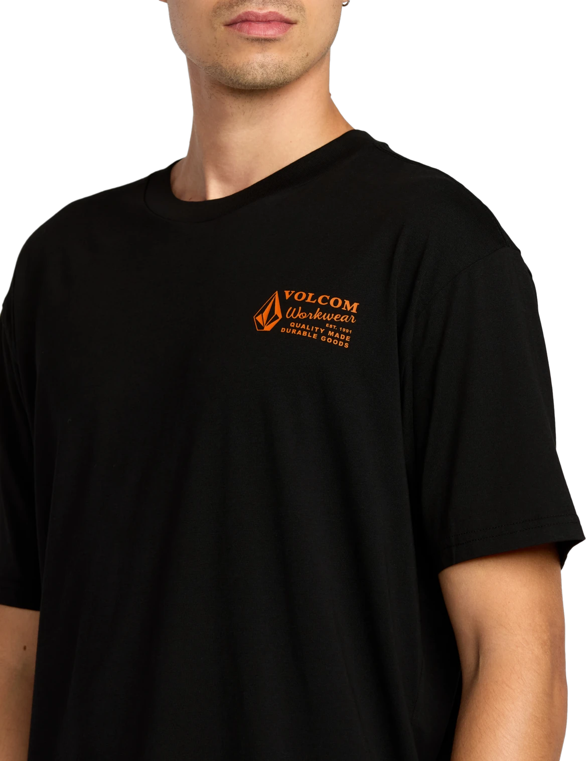 Volcom Workwear camiseta manga corta hombre detail 3 | Black