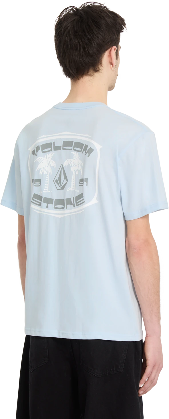 Volcom 91 PALM BSC SST camiseta manga corta hombre detail 1 | LIGHT BLUE ACID