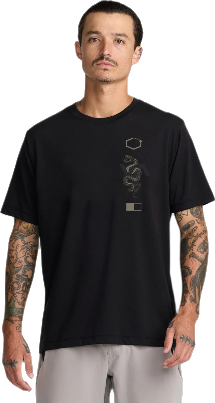 Rvca RVCA Baroon Venom Camiseta Negro Hombre camiseta manga corta hombre | Negro