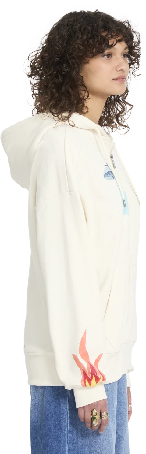 Volcom FA MICKEY MASON ZIP FLEECE sudadera con capucha mujer detail 4 | Off White