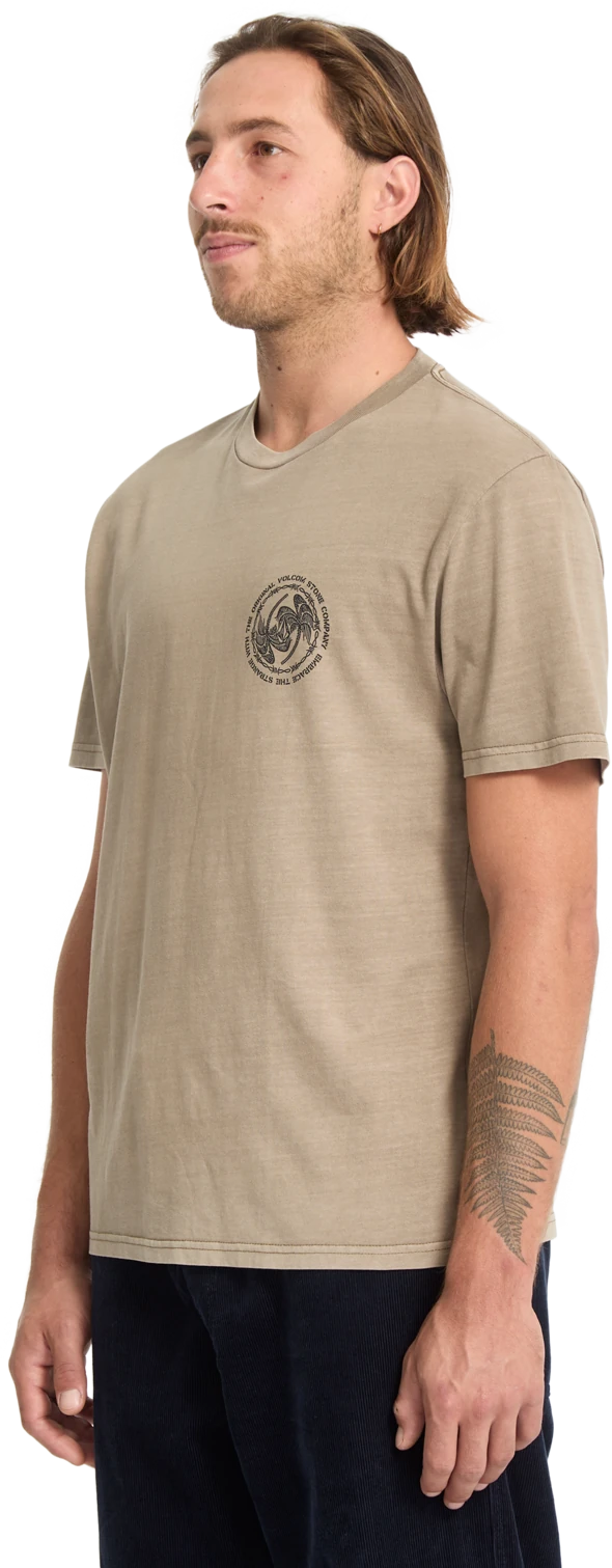Volcom Circlepalm camiseta manga corta hombre detail 4 | Brindle