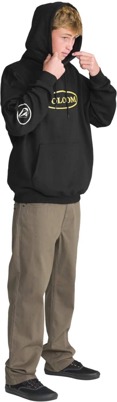 Volcom REMASTERED STONE PO sudadera con capucha hombre detail 2 | Antique Black