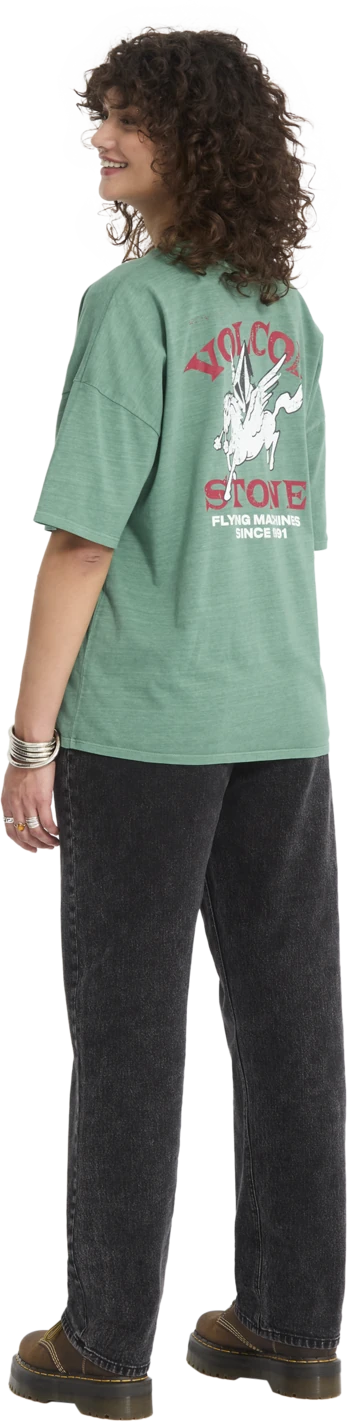 Volcom VOLTRIP TEE camiseta manga corta mujer detail 5 | Evergreen