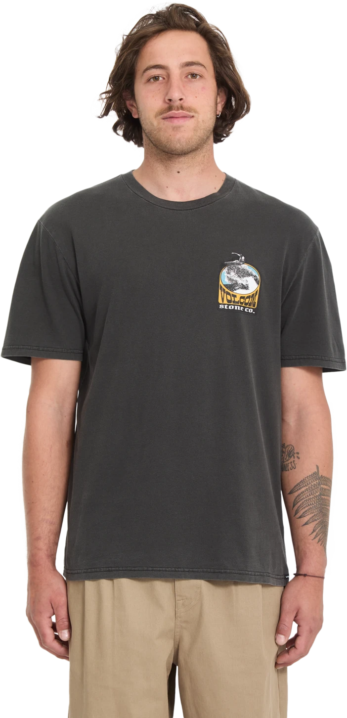 Volcom ZURF CO PW SST camiseta manga corta hombre | Black