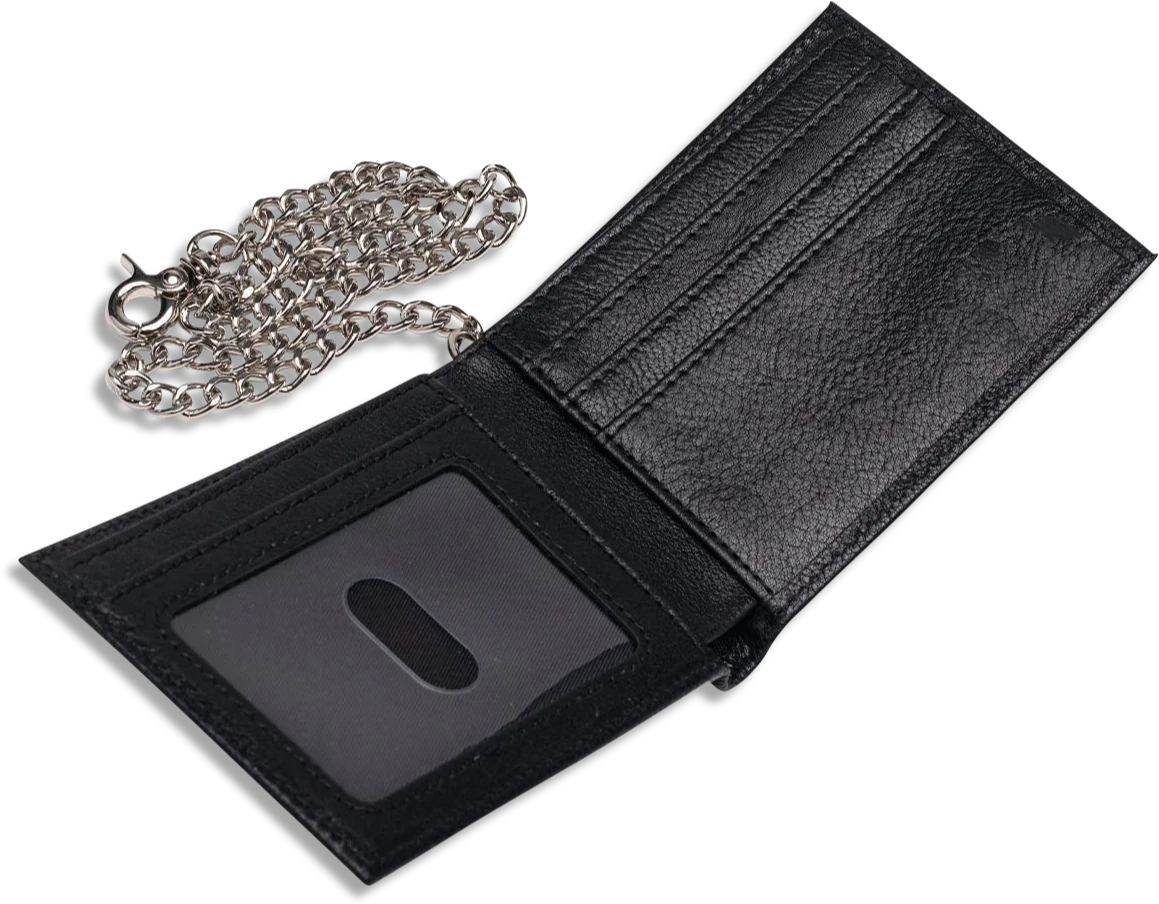 Jacuzzi Skateboards Jacuzzi PU Leather Chain Wallet carteras detail 1 | Black