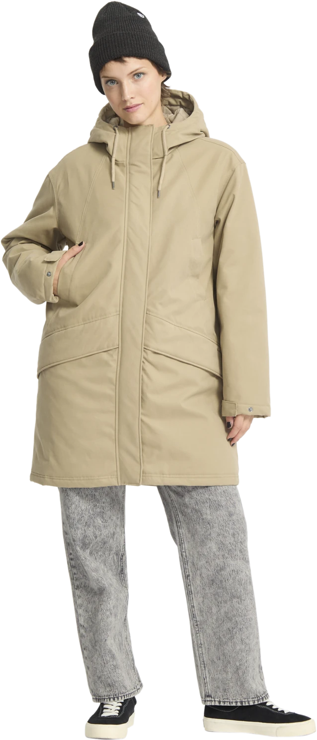 Volcom SOMESTONE 10K PARKA chaquetas y abrigos mujer detail 4 | Khaki