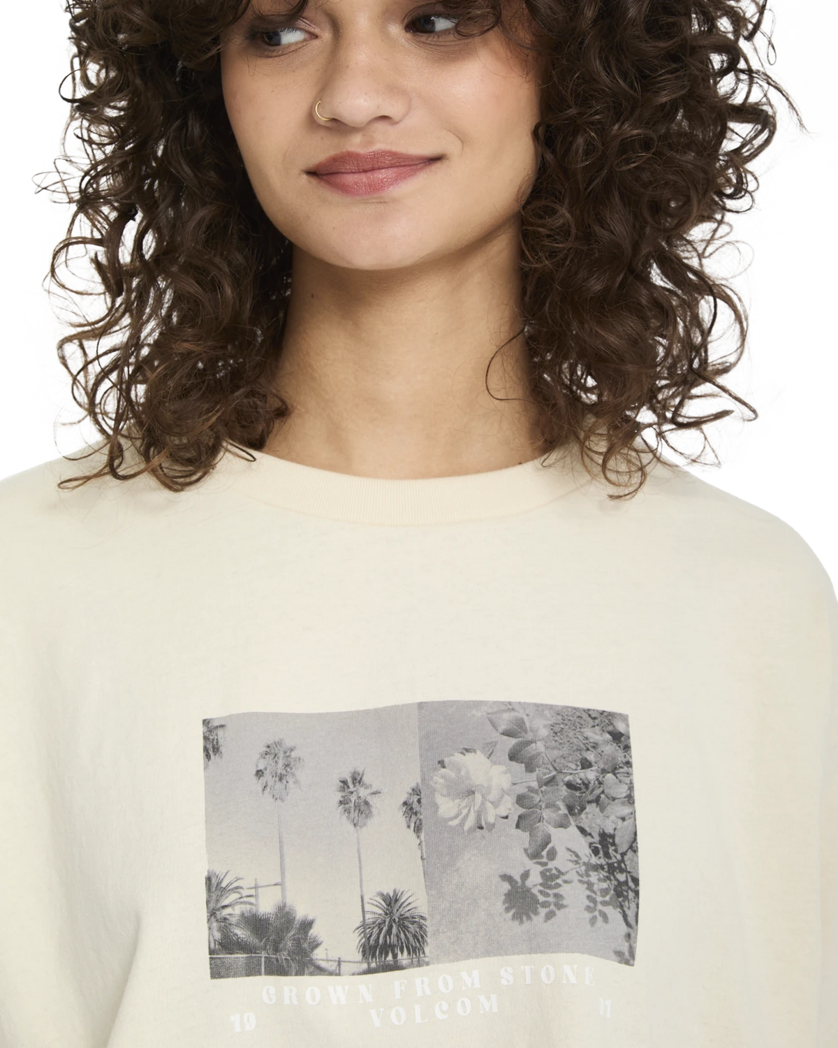 Volcom BLISS TEE camiseta manga corta mujer detail 7 | Vintage White