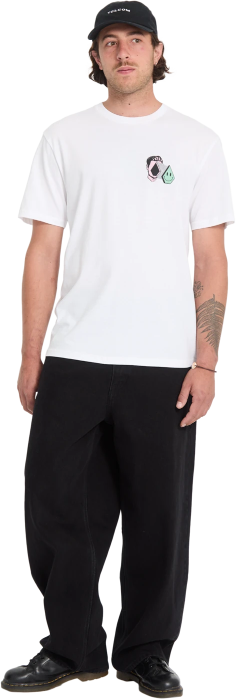 Volcom AURA BSC SST camiseta manga corta hombre detail 4 | White