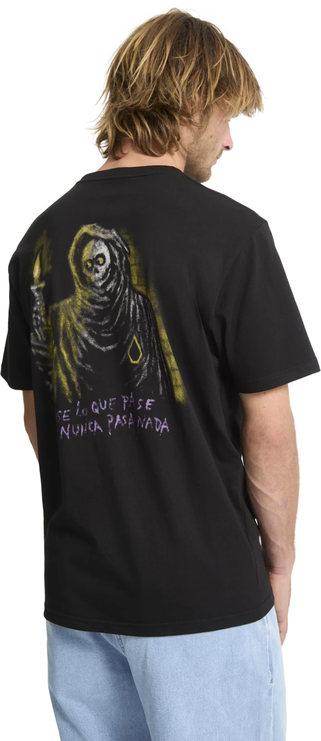 Volcom Nunca Pasa camiseta manga corta hombre detail 5 | Black