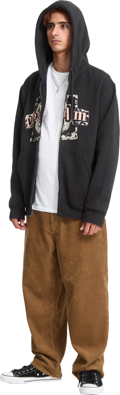 Volcom Stick Stoner sudadera con capucha hombre detail 5 | Antique Black