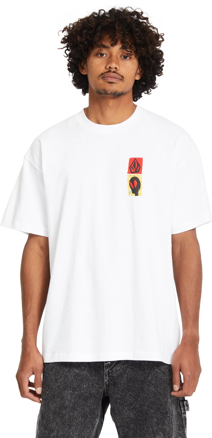 Volcom Gonyvaders Lse camiseta manga corta hombre | WHITE