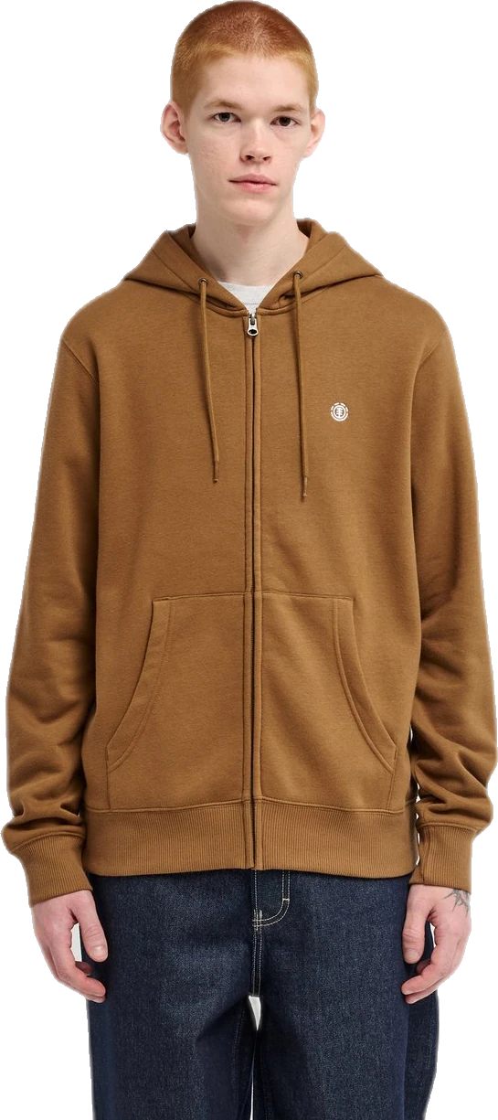 Element Icon Embroidery Sudadera con cremallera sudadera hombre | Marrón