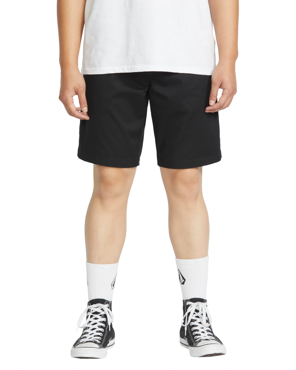 Volcom Frickin EW Short 19 elastic waist short hombre | Black