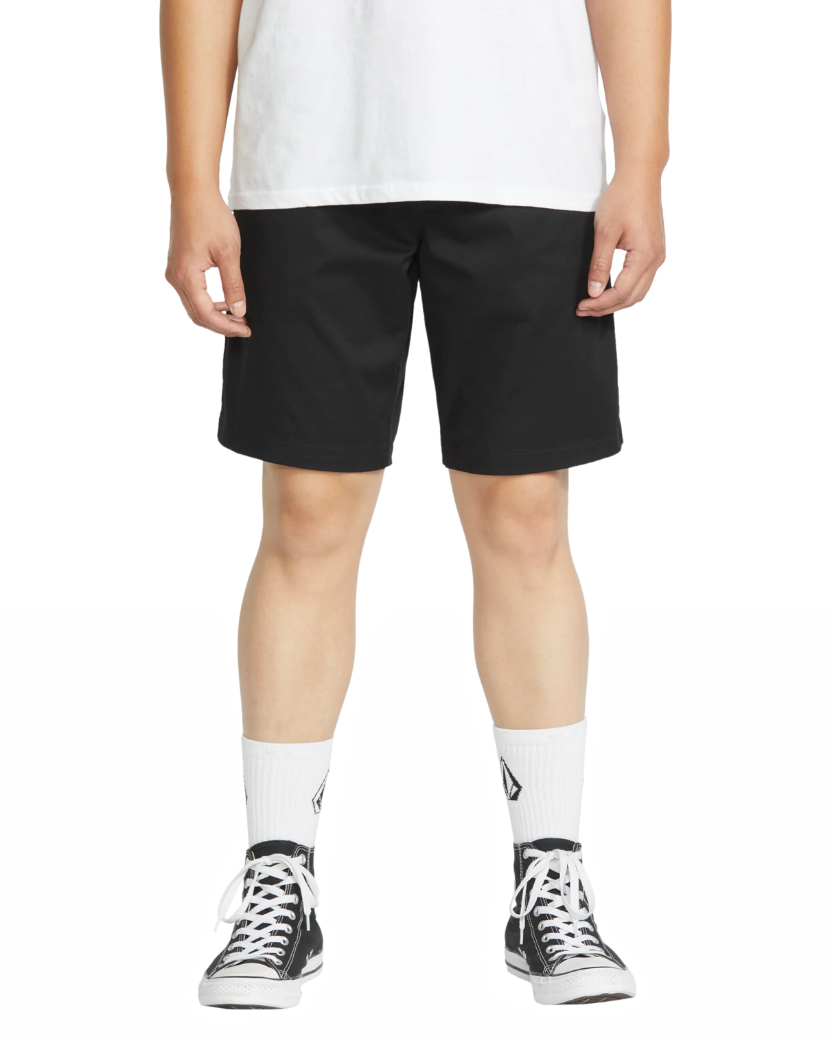 Volcom Frickin EW Short 19 elastic waist short hombre | Black