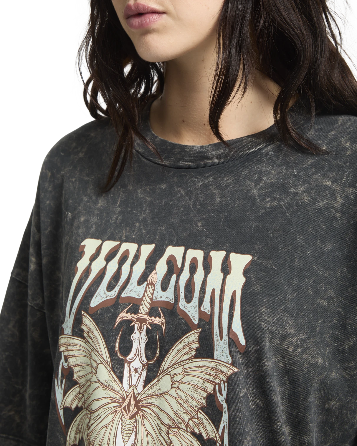 Volcom Voltrip camiseta manga corta mujer detail 2 | Vintage Black