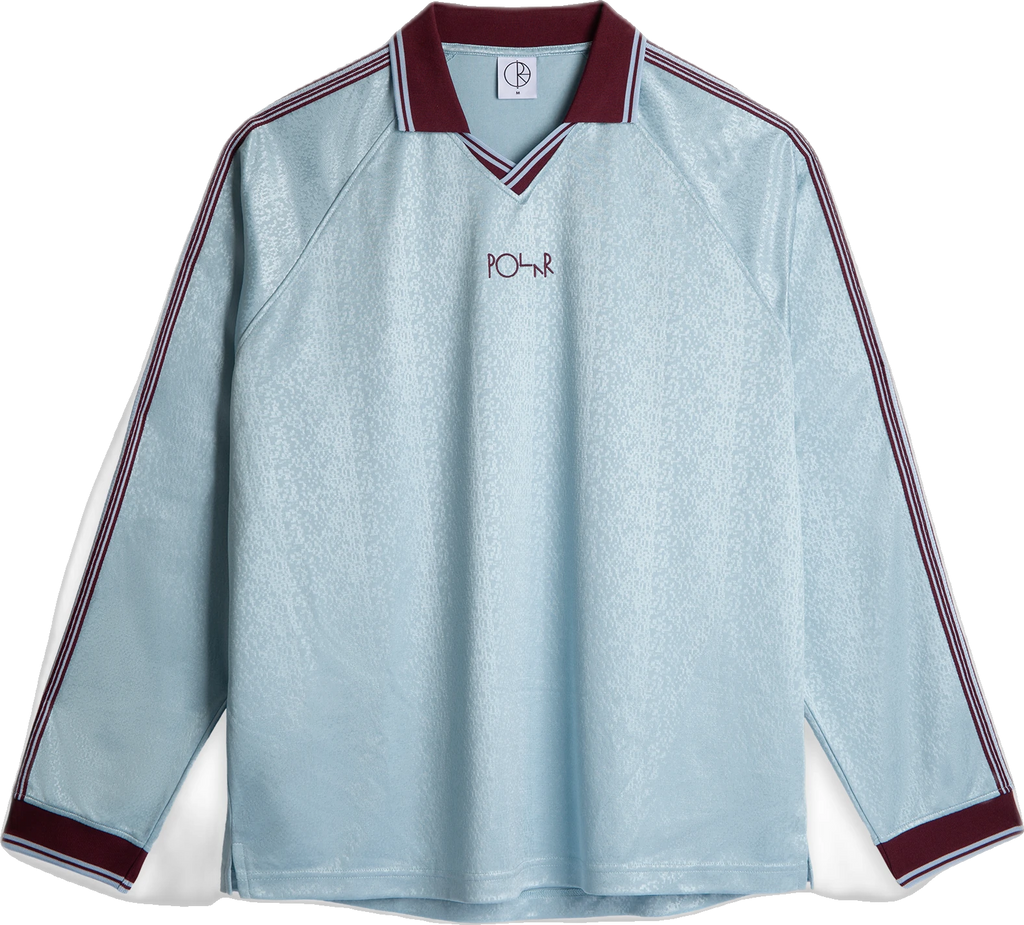 Polar Skate Co. Polar Skate Co. Davie LS Shirt - Sky Blue/Wine camisas hombre | Sky Blue/Wine