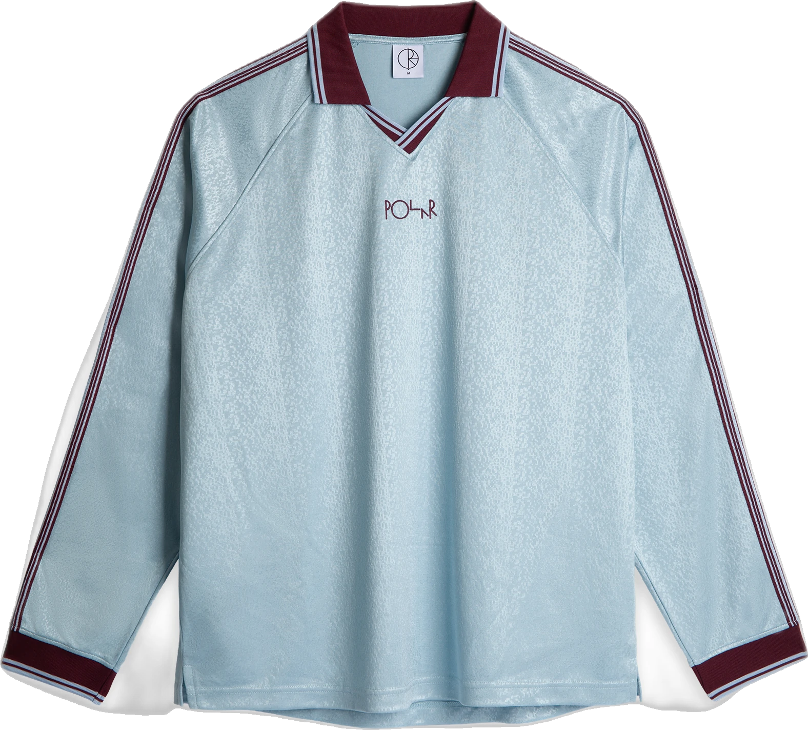 Polar Skate Co. Polar Skate Co. Davie LS Shirt - Sky Blue/Wine camisas hombre | Sky Blue/Wine