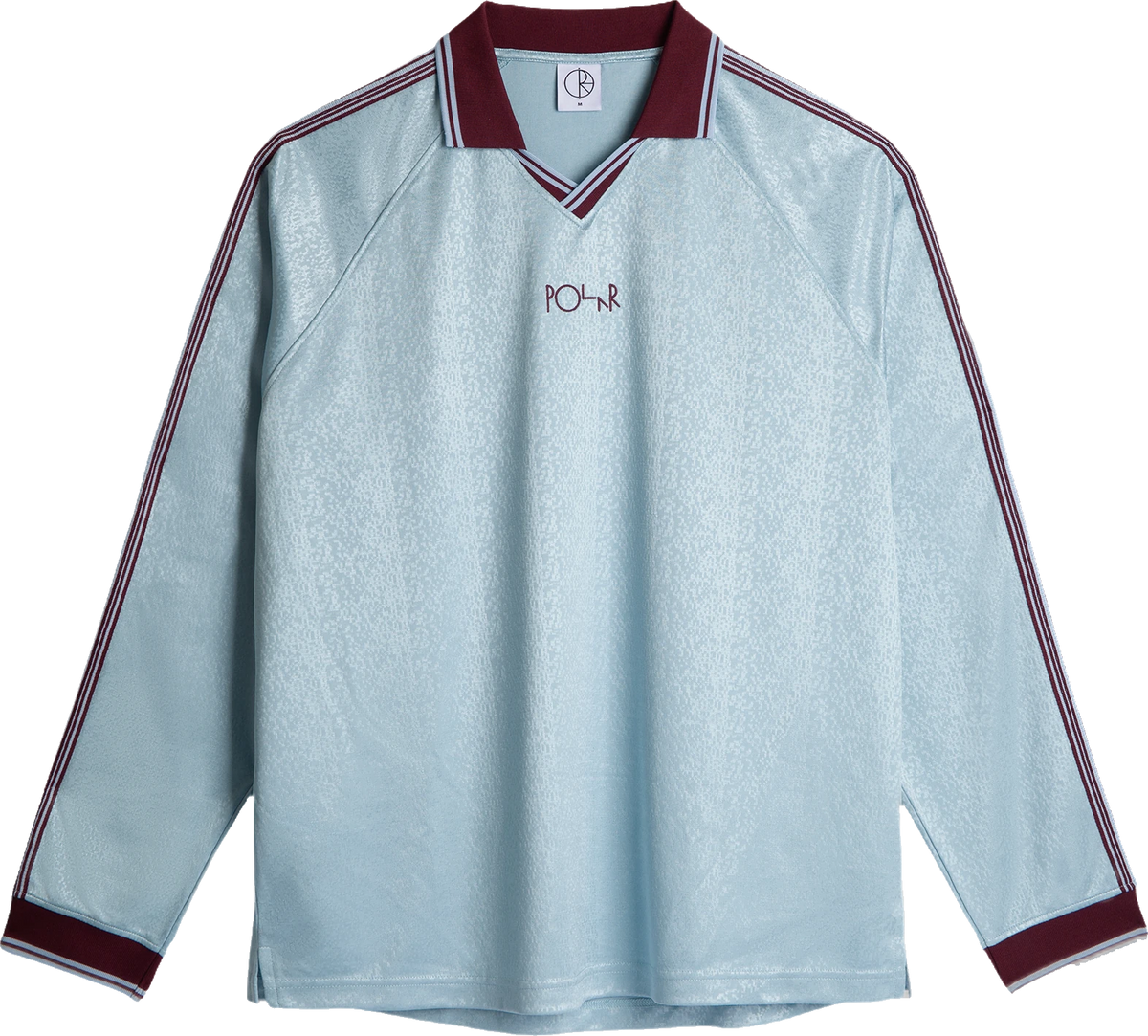 Polar Skate Co. Polar Skate Co. Davie LS Shirt - Sky Blue/Wine camisas hombre | Sky Blue/Wine